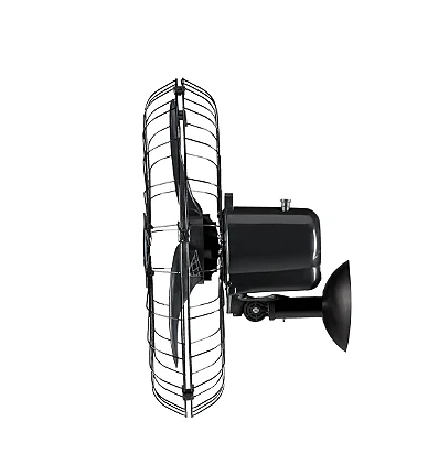 VENTILADOR OSCILANTE PAREDE 60 CENTÍMETROS METAL BIVOLT 180W PRETO 3PÁS 2
